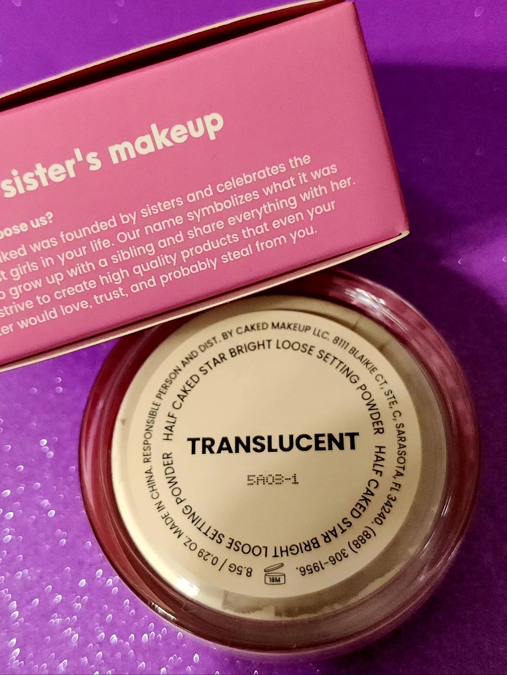 Half Caked Translucent Loose Setting Powder Nib - Picture 2 of 2
